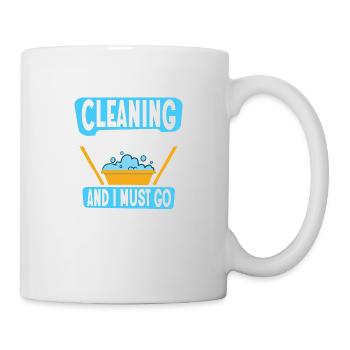 Le nettoyage m’appelle et je dois aller plus propre Housekee - Mug blanc - blanc - Droite