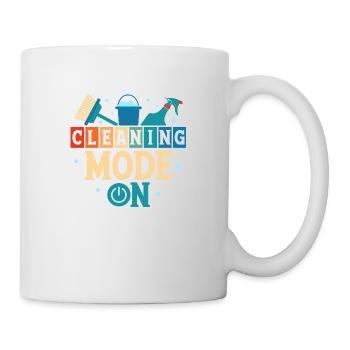 Mode de nettoyage sur le nettoyeur d’entretien ménager - Mug blanc - blanc - Droite