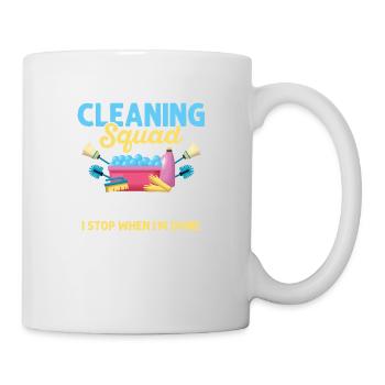 Équipe de nettoyage Je n’arrête pas le nettoyeur d’entretien ménager - Mug blanc - blanc - Droite