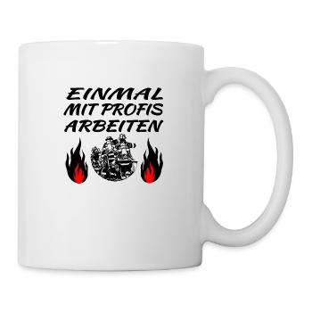 Feuerwehr - Tasse - Weiß - Rechts