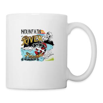 Mountain River Fishing - Mug - white - Right