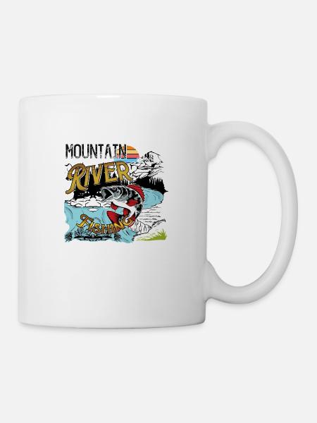 Mountain River Fishing - Mug - white