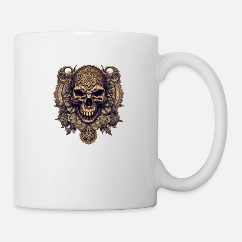 Crâne - Mug blanc - blanc