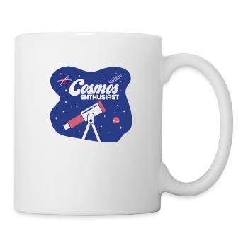Cosmos Enthusiast Astronomy Telescope Stargazer - Tasse - Weiß - Rechts