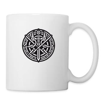 Alte Wikingersymbole Keltisch-Gälisch Version 5 - Tasse - Weiß - Rechts