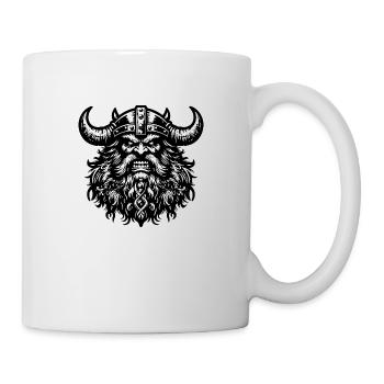 Mächtiger Wikingerkrieger Version 4 - Tasse - Weiß - Rechts