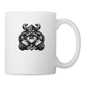 Mächtiger Wikingerkrieger Version 6 - Tasse - Weiß - Rechts