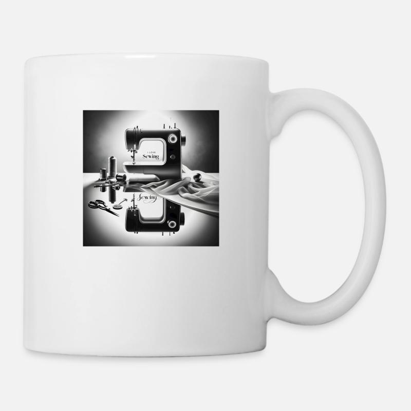 I love sewing - Mug - white