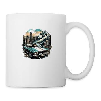 Vintage American and Sports Car - Mug - white - Right