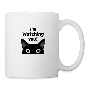 Black Cat Gift - Funny and Unique - Mug - white - Right