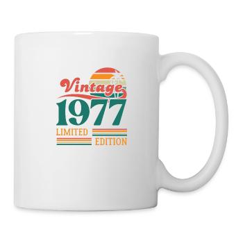 Jahrgang 1977 Limitierte Auflage - Tasse - Weiß - Rechts