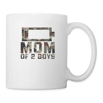 Maman de 2 garçons Chemise cadeau de Son Mothers - Mug blanc - blanc - Droite