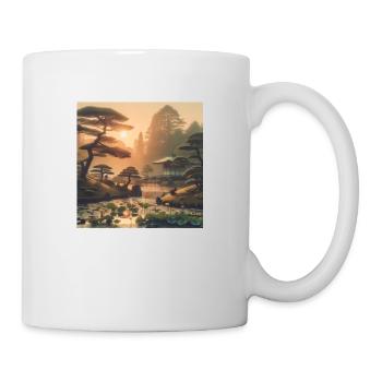 Japan Vintage Bonsai Trees - Mug - white - Right