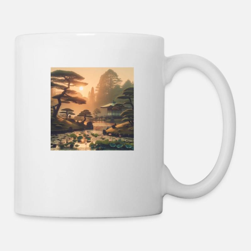 Japan Vintage Bonsai Trees - Mug - white