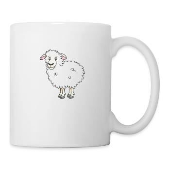 lustiges Schaf - Tasse - Weiß - Rechts