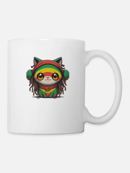 FunnY Kawaii Katze - Tasse - Weiß
