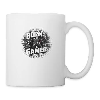 Born to be a gamer - Mug - white - Right