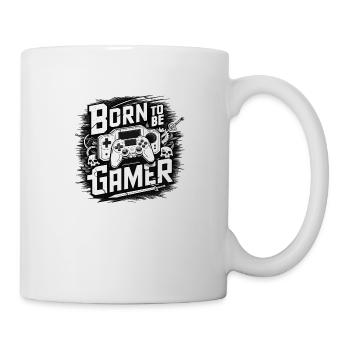 Born to be a gamer - Mug - white - Right