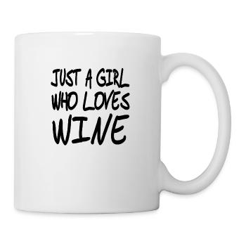 Wein - Tasse - Weiß - Rechts