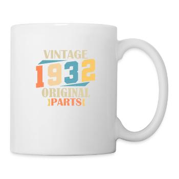 Month 1932. 1932 Birthday Gift. 92 years old Birt - Mug - white - Right