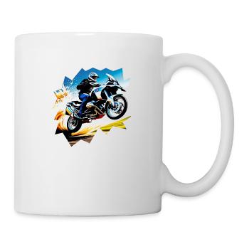 Flying motorcycle - Mug - white - Right
