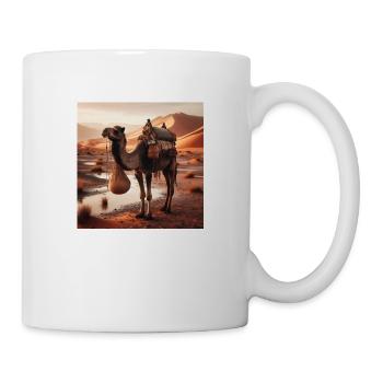 true camel in a desert A7 - Mug - white - Right