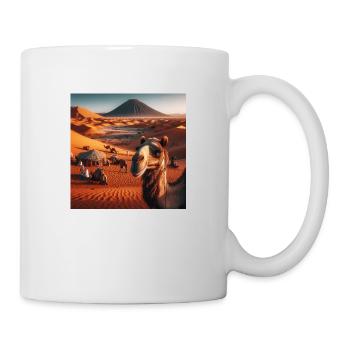 true camel in a desert A8 - Mug - white - Right