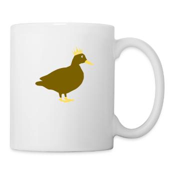 ente comic king - Tasse - Weiß - Rechts