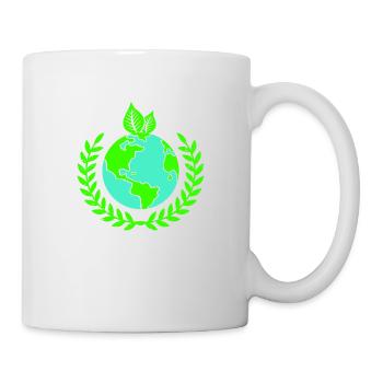 erde kranz - Tasse - Weiß - Rechts