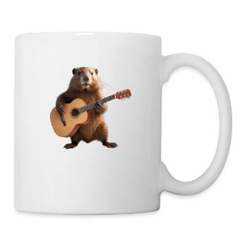 Marmot Beaver Gitarre - Tasse - Weiß - Rechts