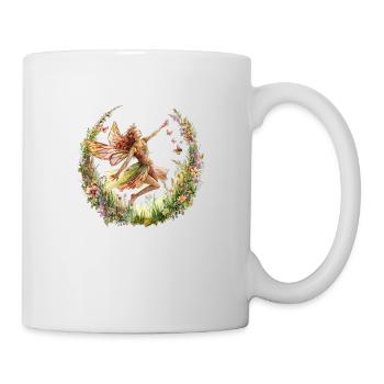 Fantaisie Fée Magie Conte de Fées Fille Nature Été - Mug blanc - blanc - Droite