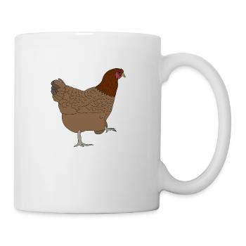 Huhn - Tasse - Weiß - Rechts