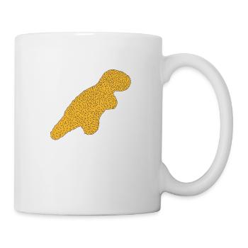 Dinosaurier Nugget - Tasse - Weiß - Rechts