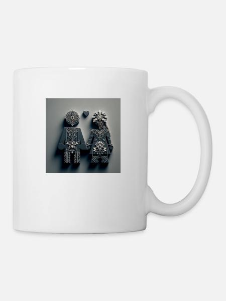 Couple hand in hand - Mug - white