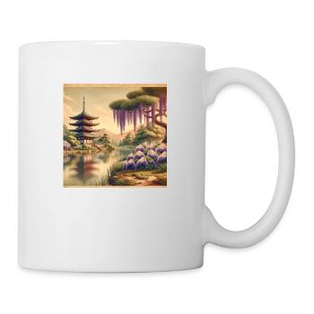 Japan Vintage Pagoda - Mug - white - Right