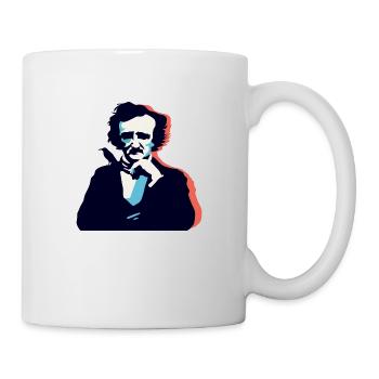 Edgar Allan Poe Thinking - Mug - white - Right