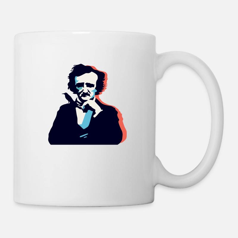 Edgar Allan Poe Denken - Tasse - Weiß