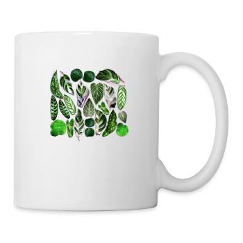 Feuilles vertes - Mug blanc - blanc - Droite