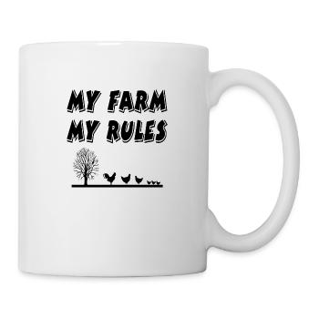 Ferme - Mug blanc - blanc - Droite