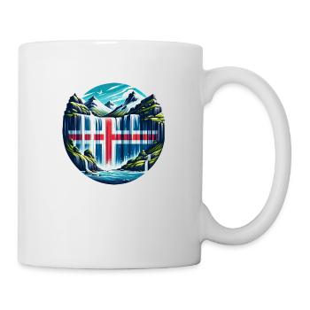 Islande Islande 4 - Mug blanc - blanc - Droite