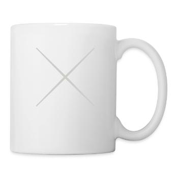 kreuz frei - Tasse - Weiß - Rechts
