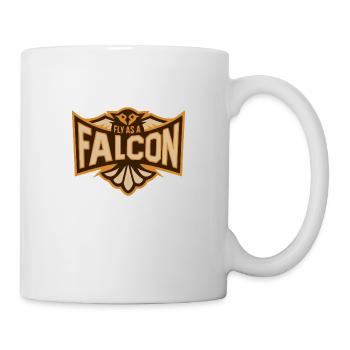 Fly As A Falcon - Sepia - Mug - white - Right