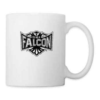 Fly As A Falcon - Retro - Mug - white - Right