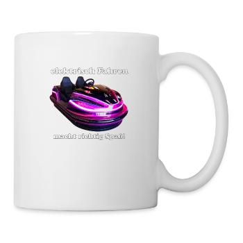 Driving an e-car is fun - Mug - white - Right