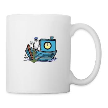 Mouettes Marins Bateau de pêcheur Bateaux de marins - Mug blanc - blanc - Droite