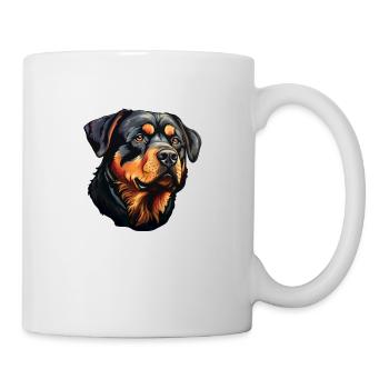 Rottweilerkopf - Mug - white - Right