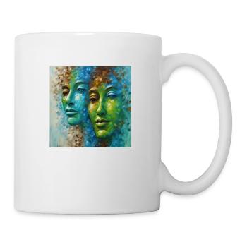 Diverse Reflections: Magnificent Faces in Color - Mug blanc - blanc - Droite