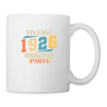 Monat 1926. 1926 Geburtstagsgeschenk. 98 Jahre alt Birt - Tasse - Weiß - Rechts