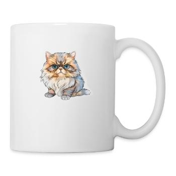 Persian cat chubby - Mug - white - Right