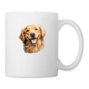 Golden Retriever Head - Mug - white - Right
